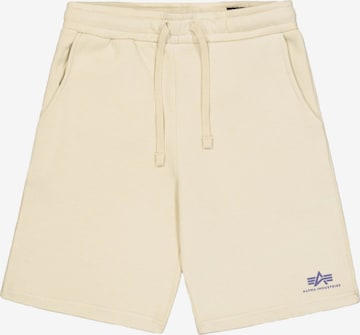 ALPHA INDUSTRIES Kalhoty – béžová: přední strana