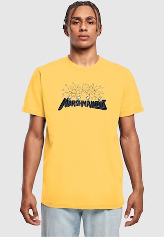 Merchcode T-Shirt 'Peanuts - Marshmallows' in Gelb: predná strana
