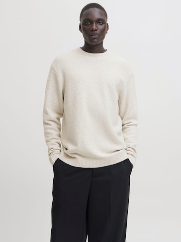 JACK & JONES Trui 'Blamaverick' in Beige: voorkant