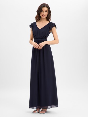 Marie Lund Evening Dress in Blue: front