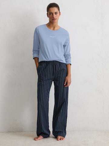 Pantalon de pyjama ' Mix N Match Woven ' Marc O'Polo en bleu : devant