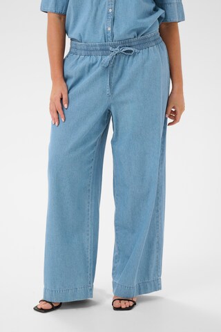 KAFFE CURVE - Loosefit Pantalón 'Jada' en azul