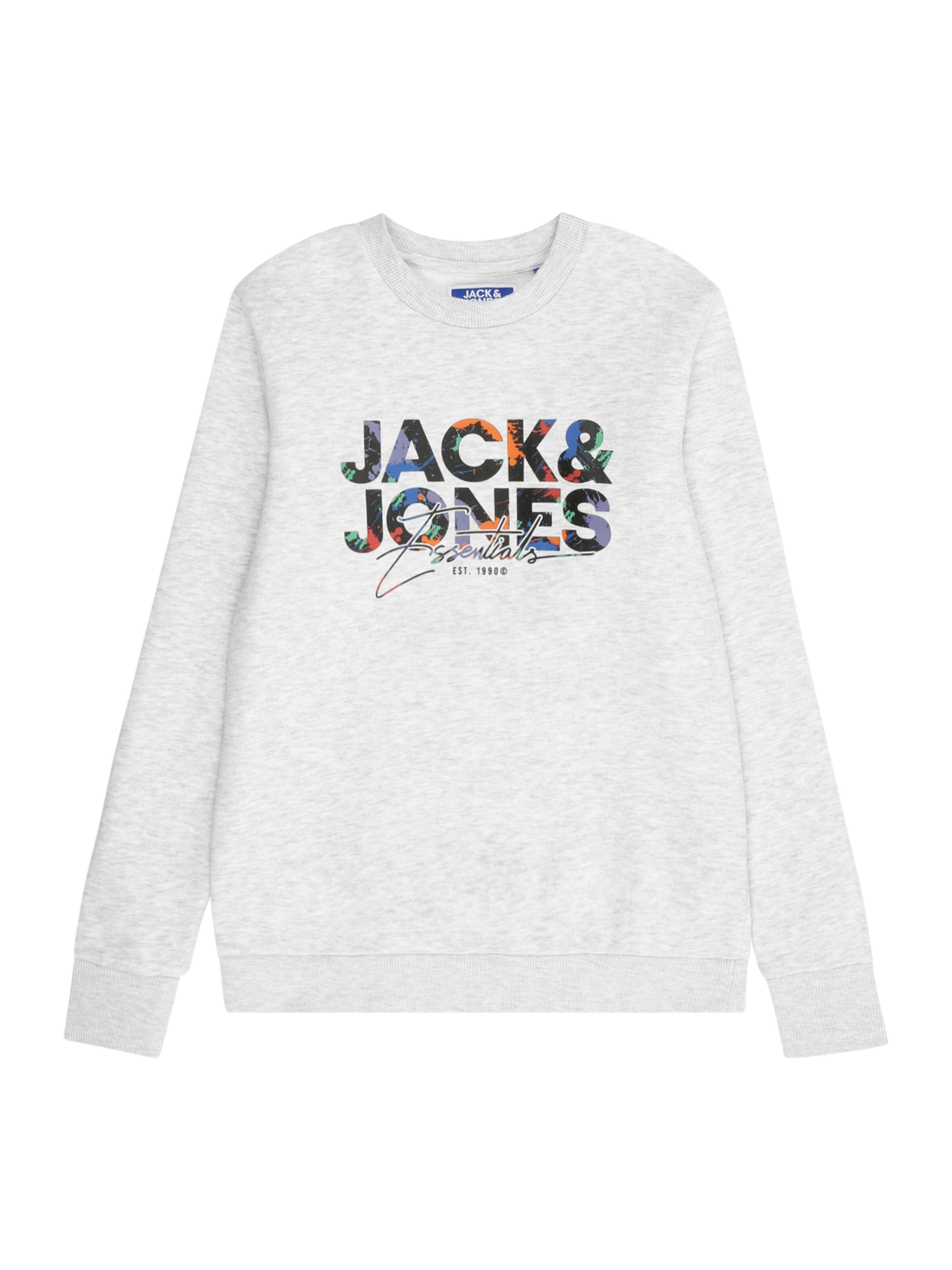 Jack & Jones Junior - Sudadera 'JJGEPLAS' en gris: frente