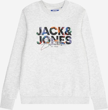 Jack & Jones Junior Sweatshirt 'JJGEPLAS' in Grey: front