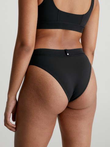 Calvin Klein Swimwear Dół bikini w kolorze czarny