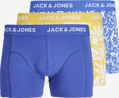 JACK & JONES Boxers 'MARBELLA' en bleu roi / jaune / blanc, Vue avec produit