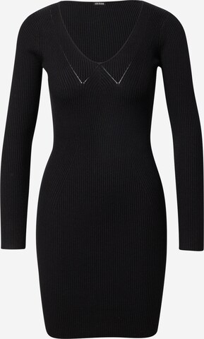 GUESS Stickad klänning i svart: framsida