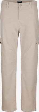 Coupe slim Pantalon cargo John F. Gee en beige : devant