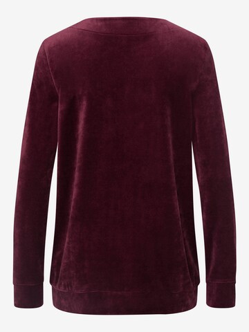 Hanro Sweatshirt ' Favourites ' in Rood
