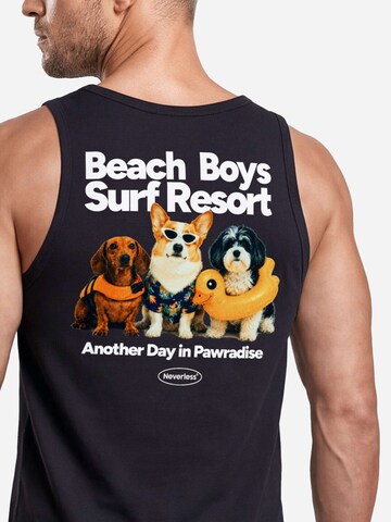Neverless Shirt 'Beach Dogs' in Black