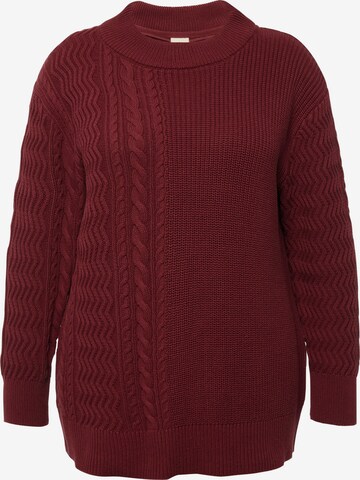 Pull-over Ulla Popken en rouge : devant