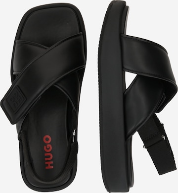 HUGO Red Sandal 'Emma' i svart