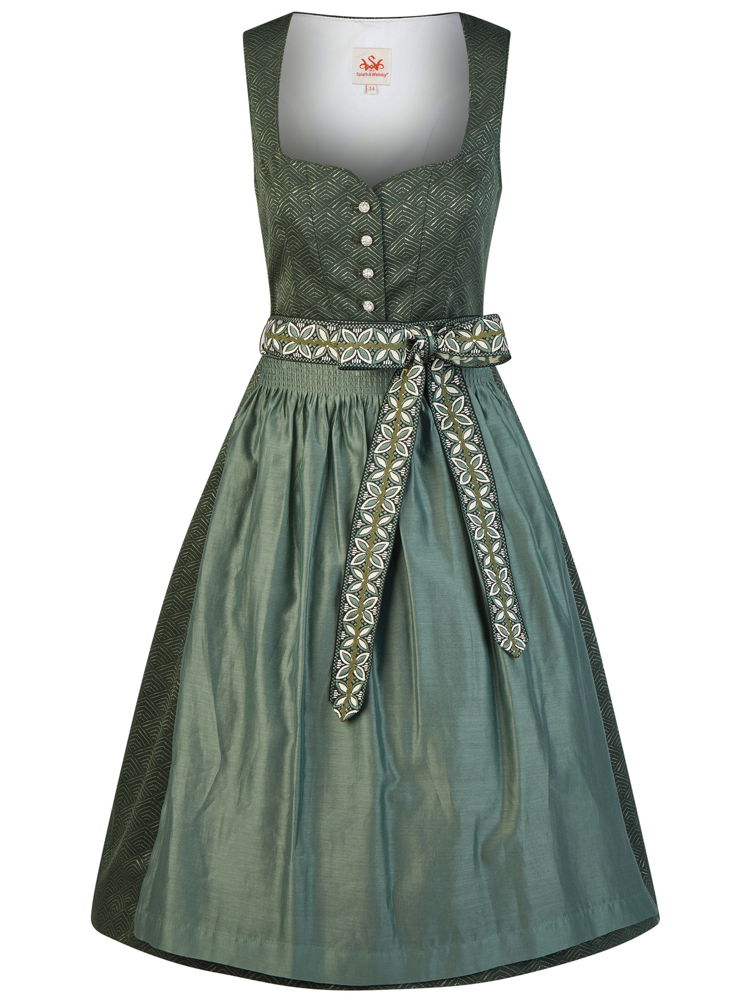 Dirndl 'Heidi' SPIETH & WENSKY en vert : devant