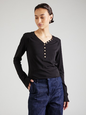 Ragwear Shirt 'Pinchi' in Zwart: voorkant