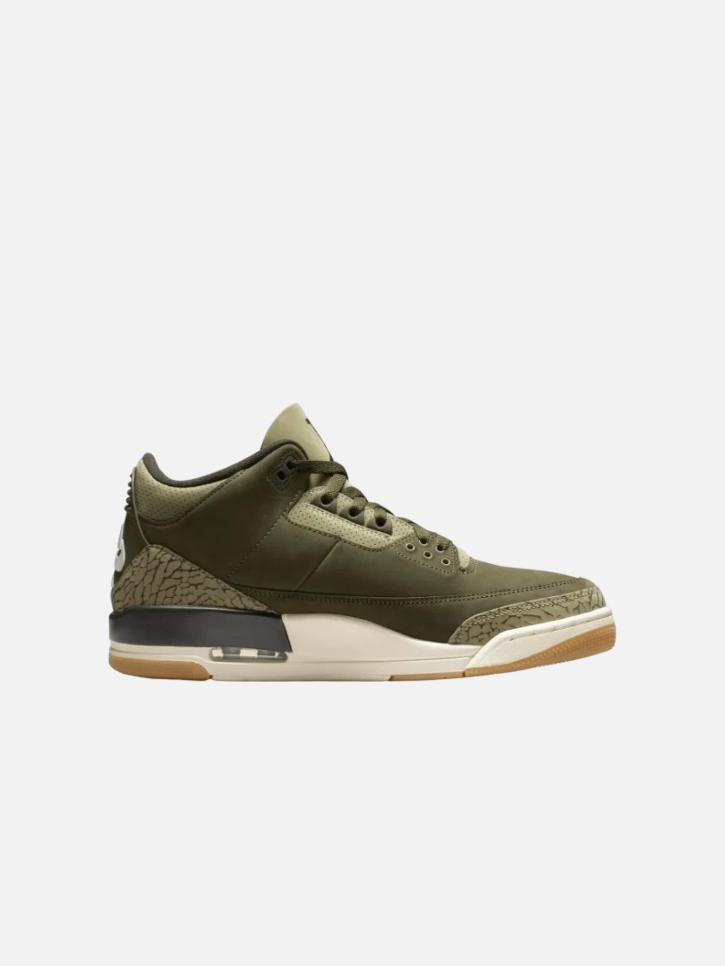 Sneaker alta 'Air Jordan 3 Retro Family Affair' di Jordan in verde: frontale