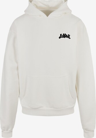 Lost Youth Sweatshirt 'Blurred Flowers' in Wit: voorkant
