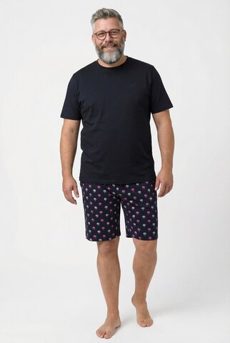 Men Plus Pyjama kort in Zwart