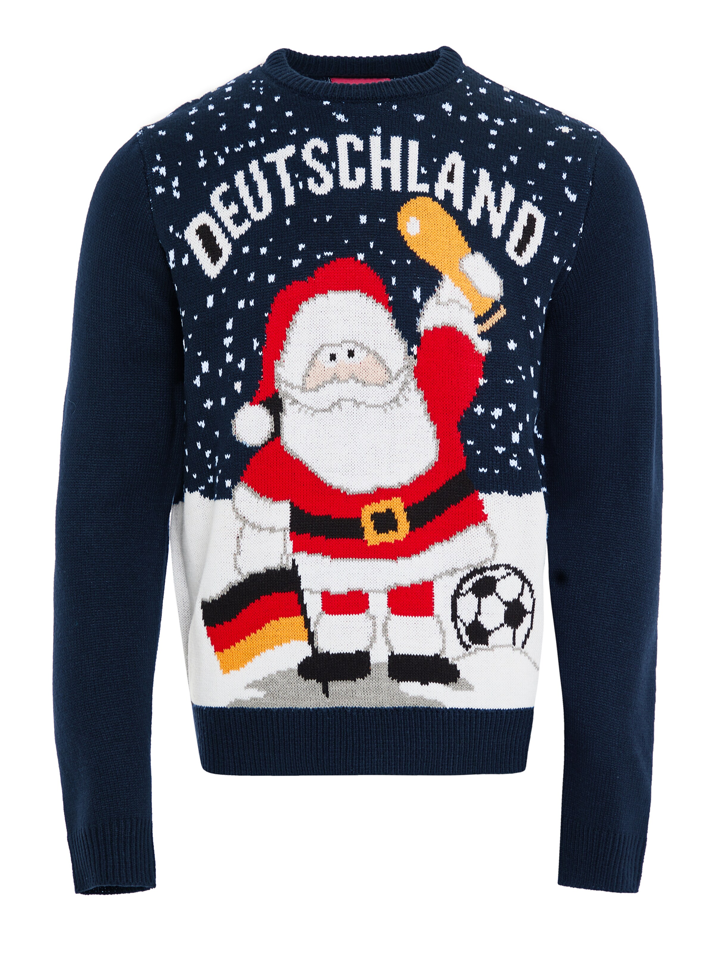 Threadbare Pullover 'Xmas' in Blau: Vorderseite