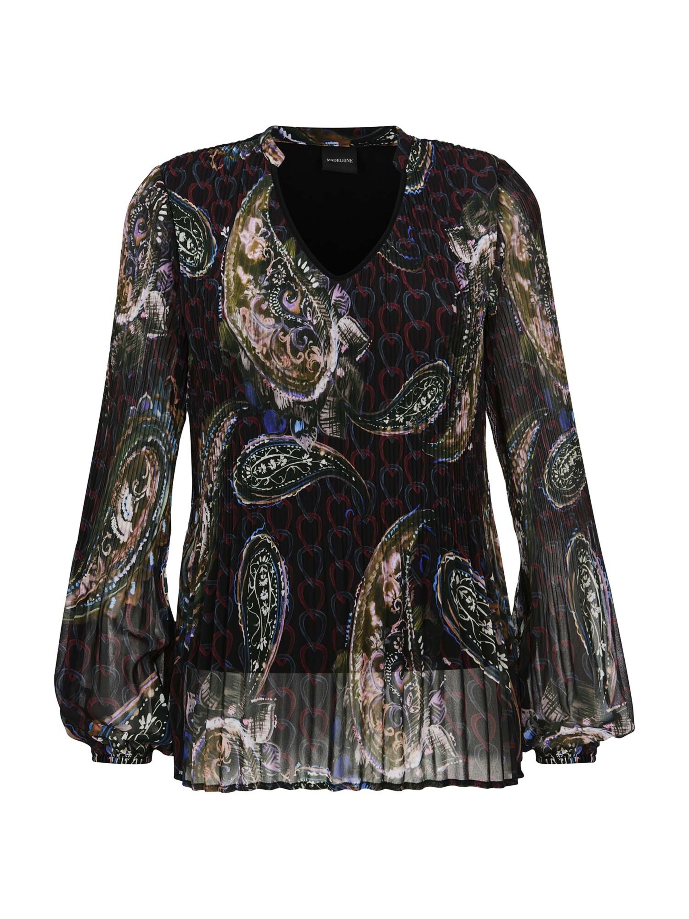 MADELEINE Bluse in Schwarz: Vorderseite