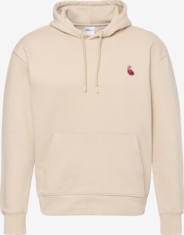 Sweat-shirt Mikon en beige : devant