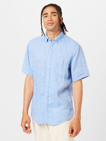 FYNCH-HATTON - Ajuste regular Camisa en azul: frente