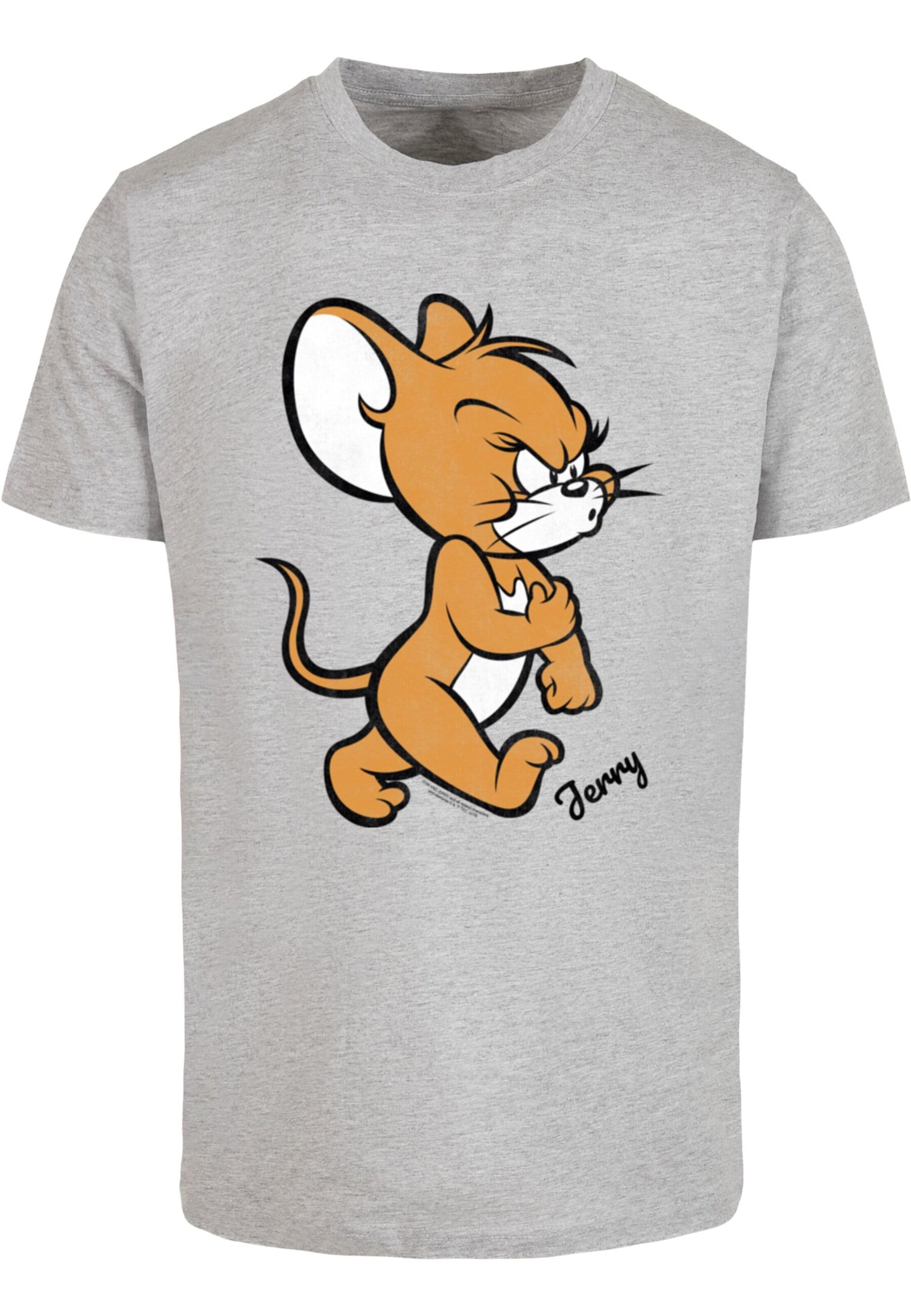 ABSOLUTE CULT Bluser & t-shirts 'Tom & Jerry - Angry Mouse' i grå: forside