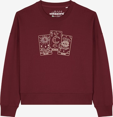 Felpa 'Tarot Set ' di Watapparel in rosso: frontale