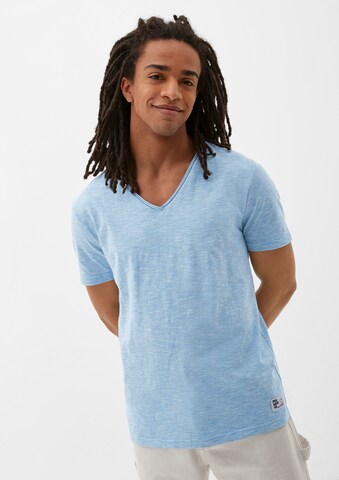QS Shirt in Blau: Vorderseite