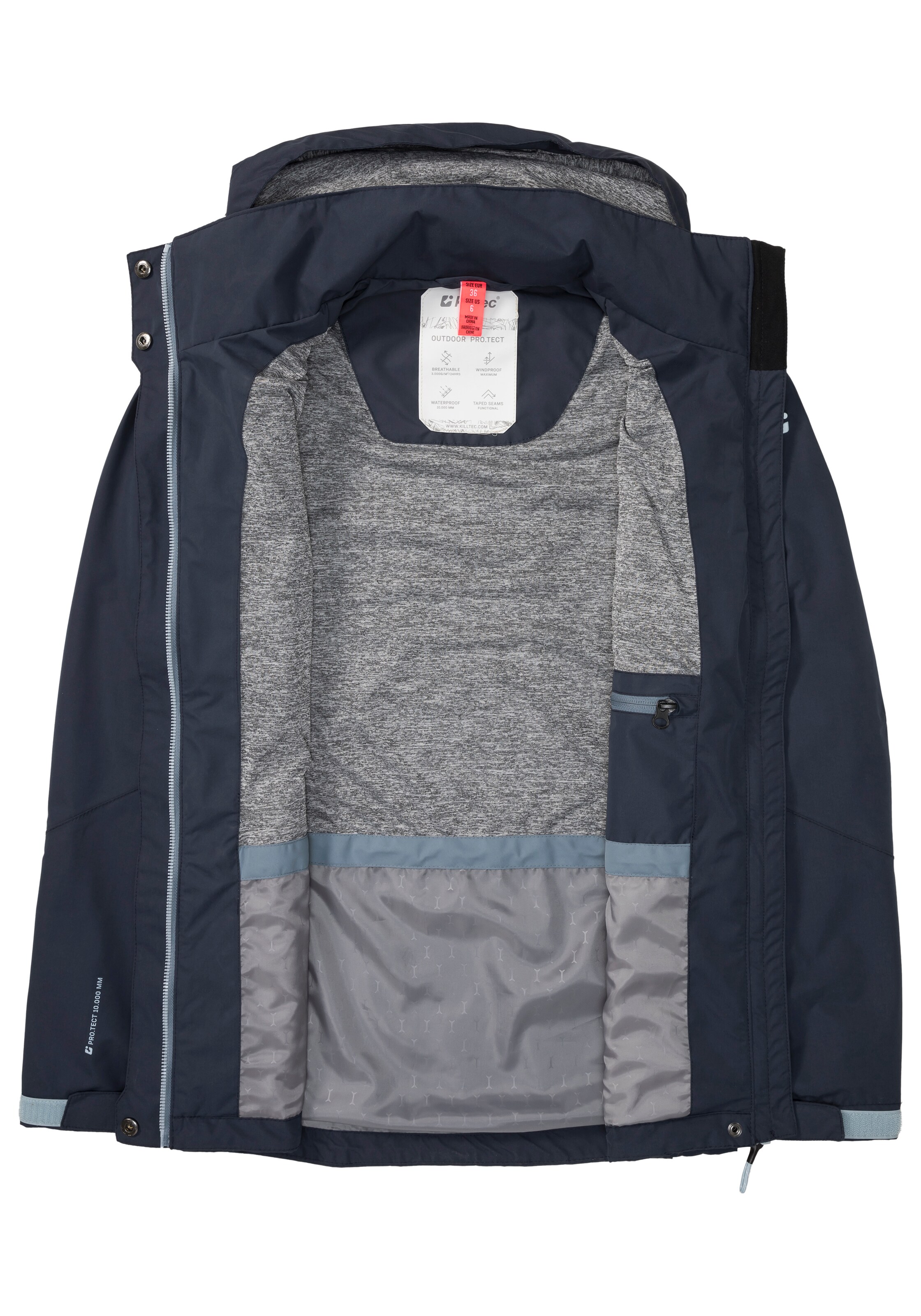 KILLTEC Performance Jacket in Blue: front