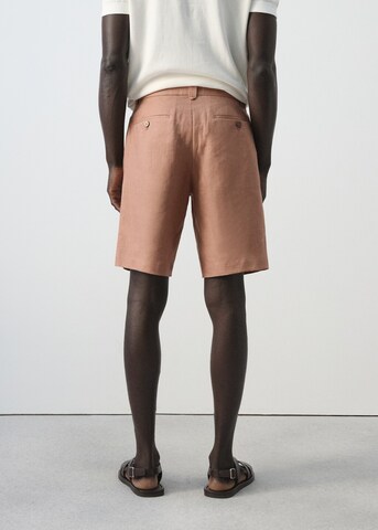 MANGO MAN Slim fit Pants 'Carp' in Orange