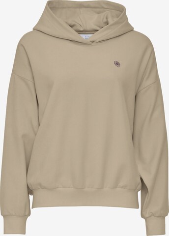 mazine Sweatshirt ' Nyssa Hoodie ' in Beige: front