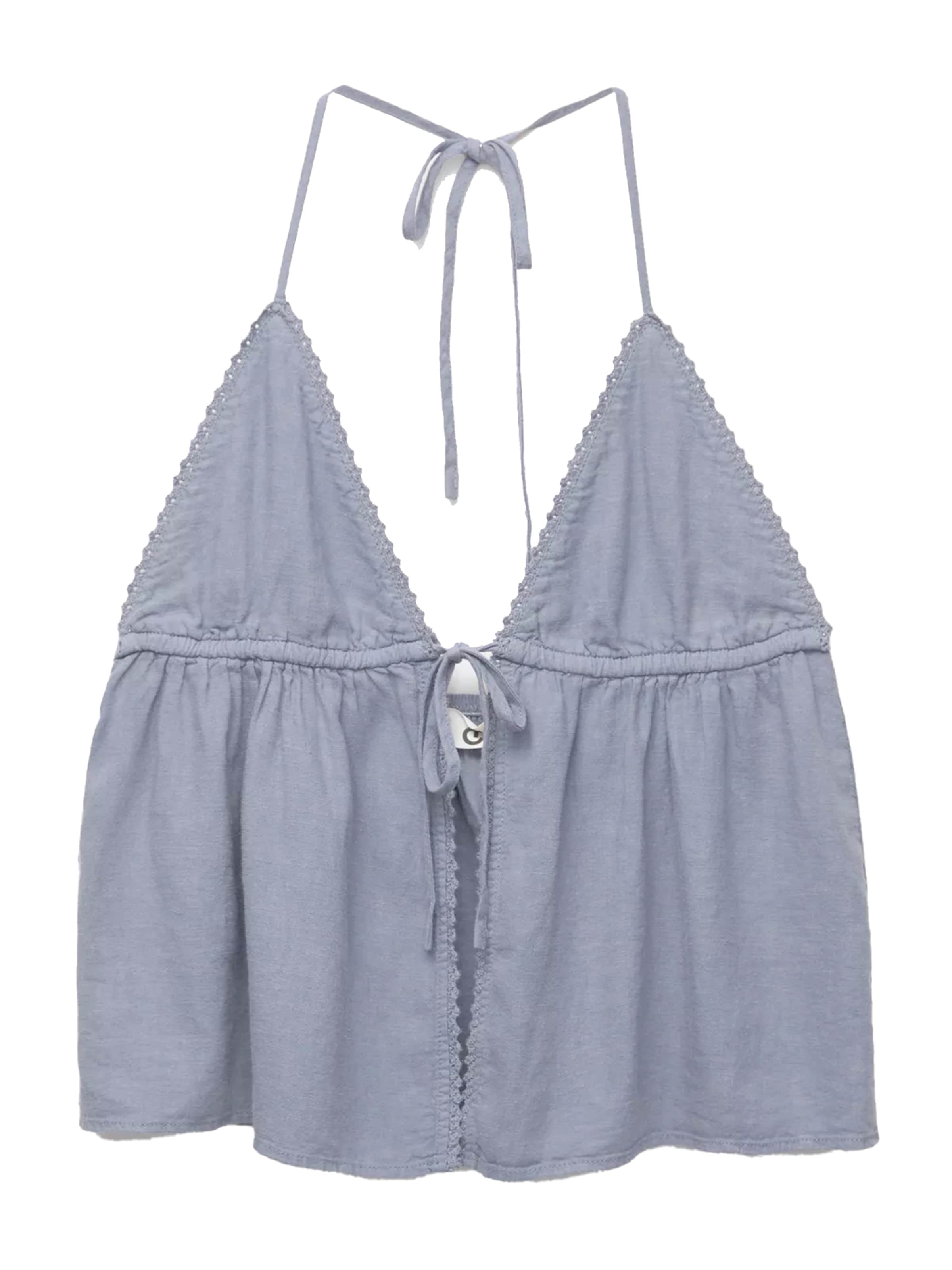 Pull&BearTop - plava boja: prednji dio