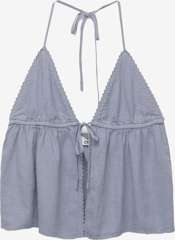 Pull&BearTop - plava boja: prednji dio