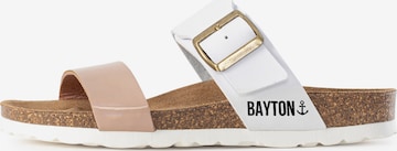 Bayton Pantolette 'Valence' i beige: framsida