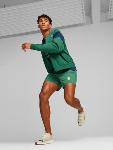 PUMA Αθλητικό μπουφάν 'First Mile' σε πράσινο