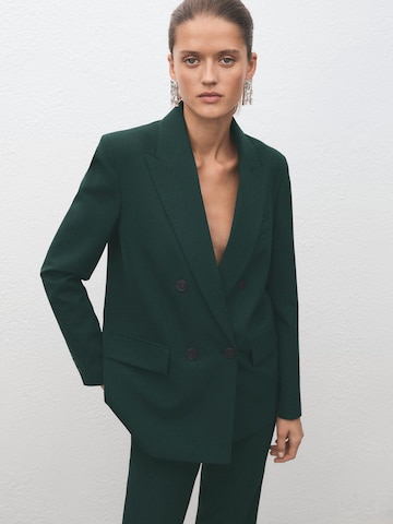 MANGO Blazers 'IRESE' in Groen: voorkant