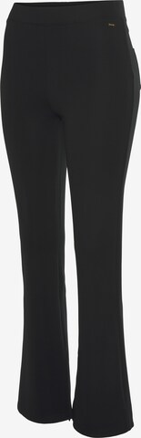 LASCANA Flared Trousers in Black