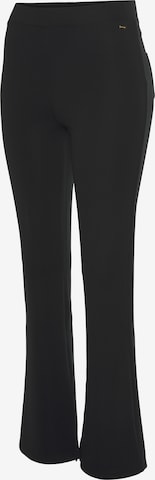 évasé Pantalon LASCANA en noir