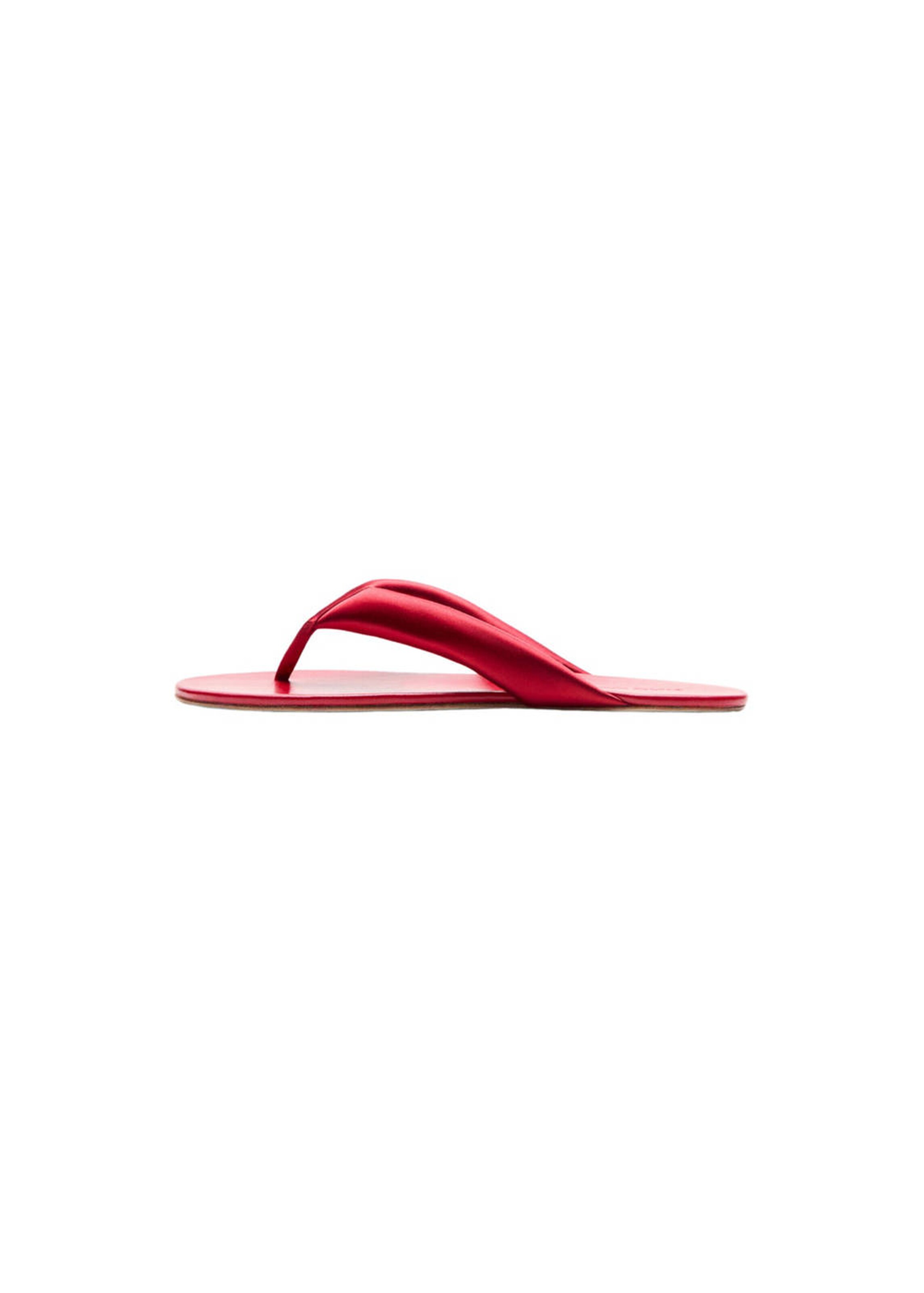 MANGO T-Bar Sandals 'Nati' in Red: front