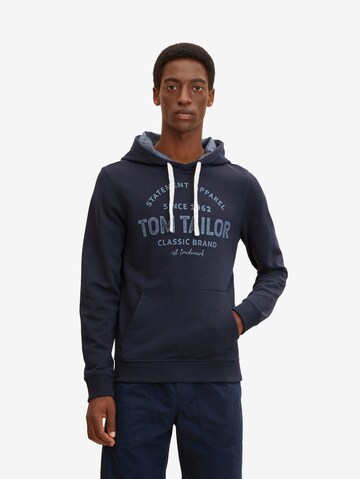 TOM TAILOR Sweatshirt in Blauw: voorkant