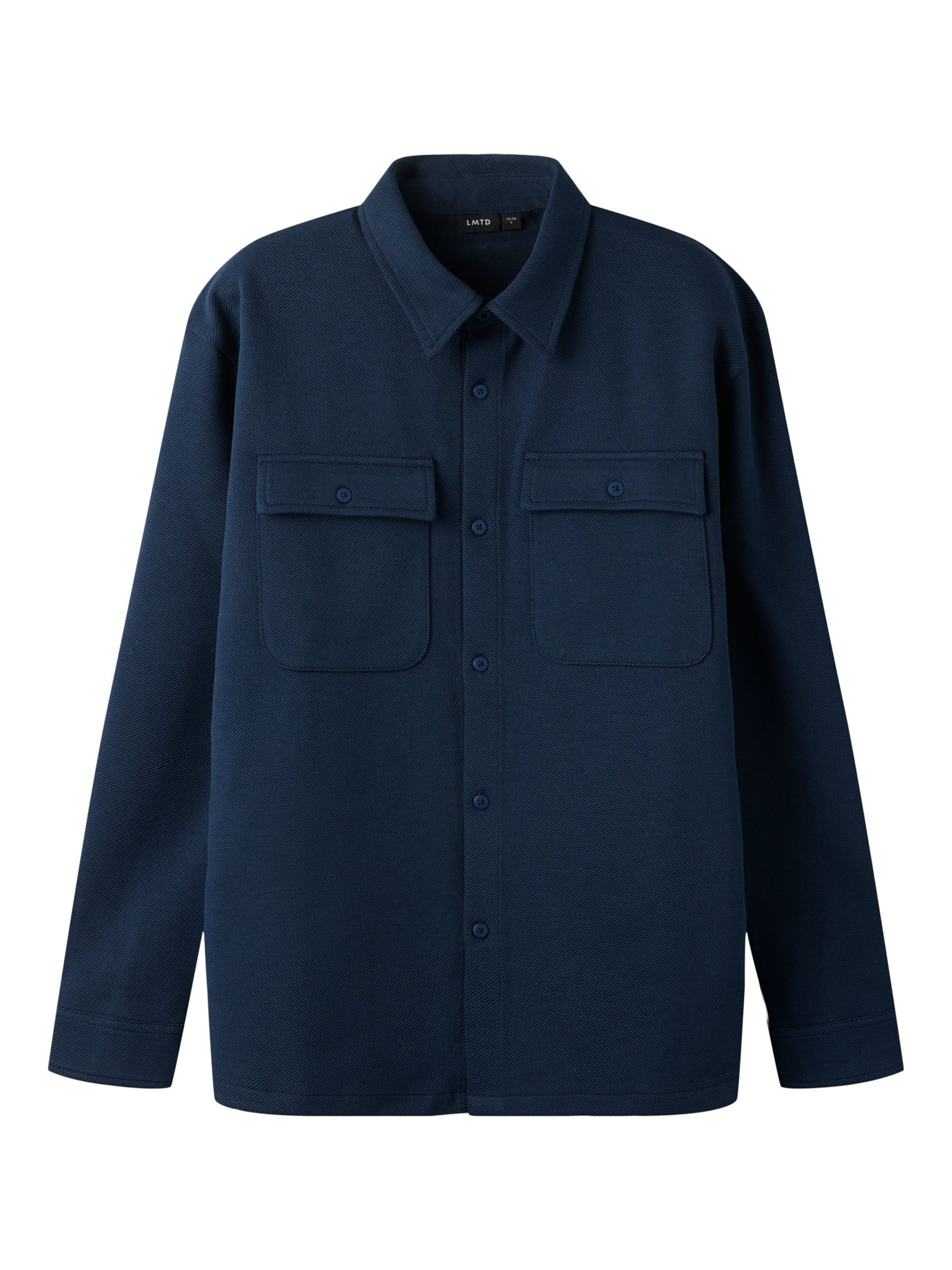 LMTD Regular Fit Hemd in Blau: Vorderseite