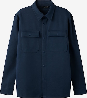 LMTD Regular Fit Hemd in Blau: Vorderseite