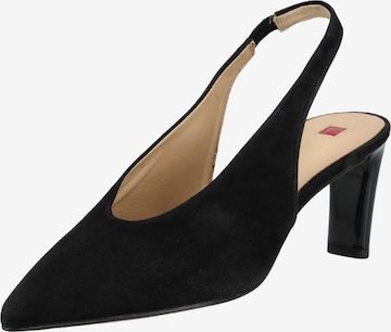 Décolleté sling di Högl in nero: frontale