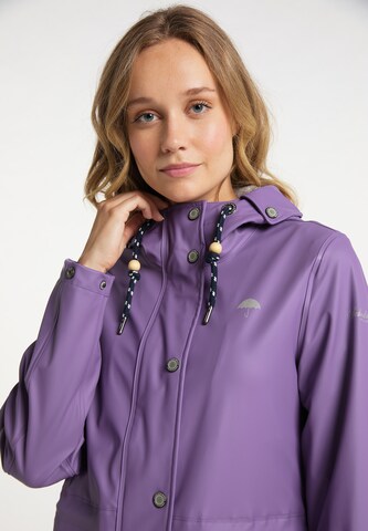 Schmuddelwedda Between-Seasons Coat in Purple