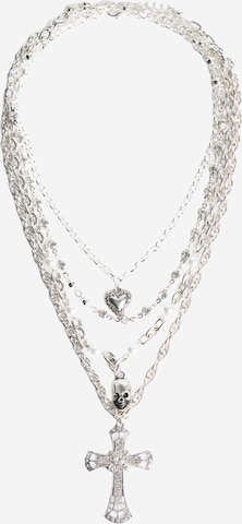 Bershka Ketju värissä hopea: etupuoli