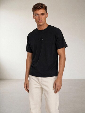 melns ARMIE T-Krekls 'The Alex Logo T-shirt - Black'