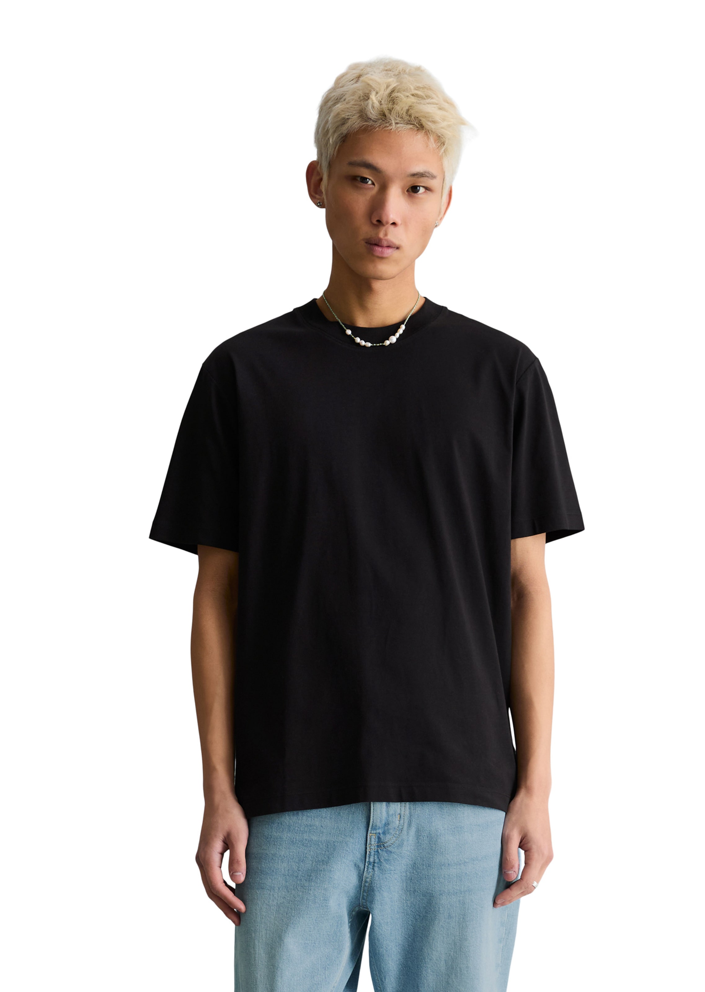 T-Shirt Marc O'Polo DENIM en noir : devant