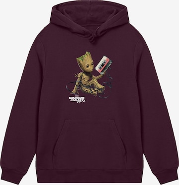 F4NT4STIC Sweatshirt 'Marvel Guardians Of The Galaxy Vol2 Groot Tape' in Braun: Vorderseite