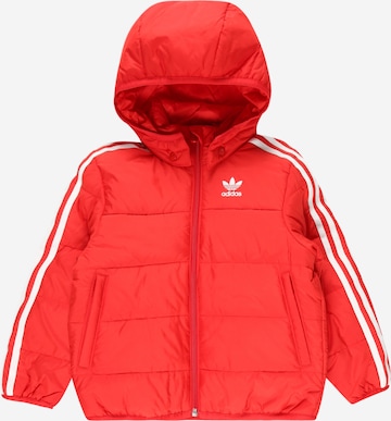 ADIDAS ORIGINALS Zimní bunda – červená: přední strana