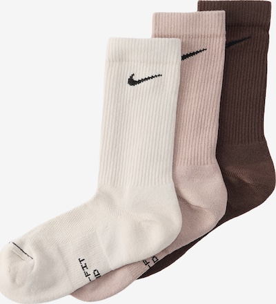 34-38 dydžio Sportinės kojinės iš NIKE, spalva – kūno spalva / nebalintos drobės spalva / ruda / juoda, Prekių apžvalga